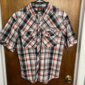 Harley Davidson mens button up shirt
